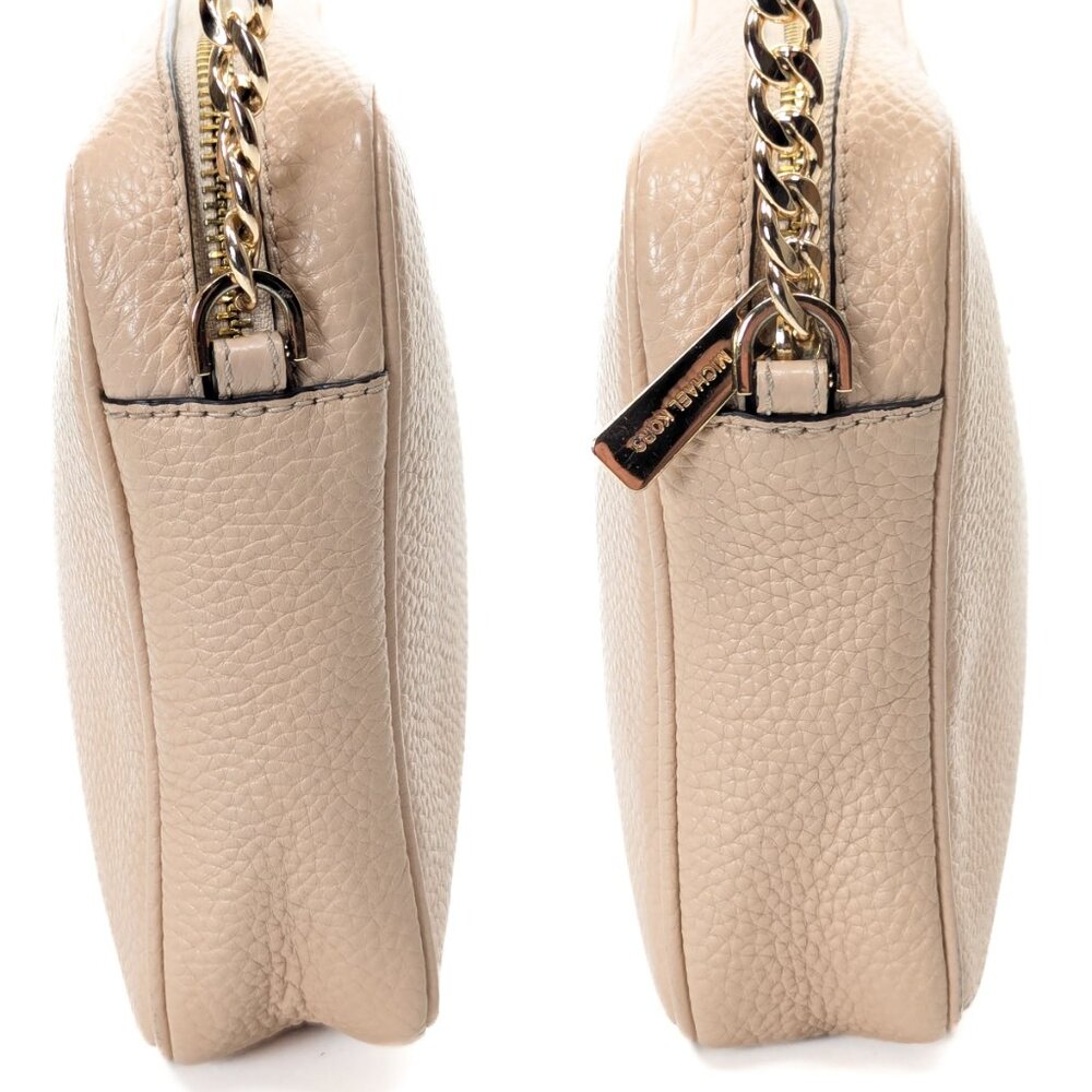 MICHAEL KORS MK Fulton Fawn Crossbody Leather Bag Tan - Picture 6 of 12